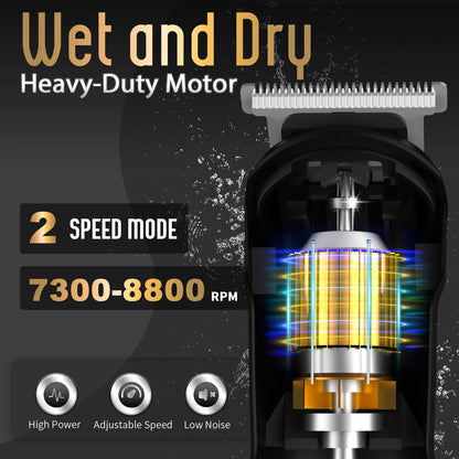 Ufree Beard Trimmer Men, Waterproof Electric Razor for Nose, Body, Face and Mustache, Cordless Hair Clippers Shavers for Men Grooming Kit, Gifts for Husband Father