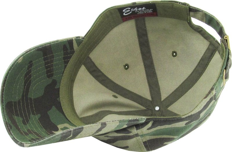KB-LOW CAM Classic Cotton Dad Hat Adjustable Plain Cap. Polo Style Low Profile (Unstructured) (Classic) Camouflage Adjustable