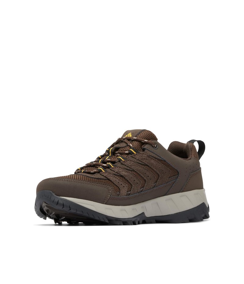 Columbia Men's Strata Trail Low, Cordovan/Golden Yellow, 11.5