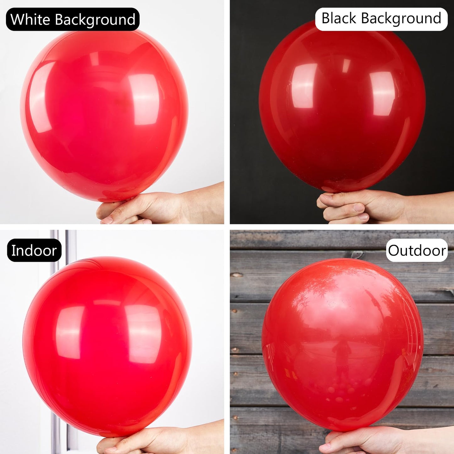 PartyWoo Red Balloons 140 pcs Different Sizes of 18 12 10 5 Inch Red Balloon Arch Kit Garland for Birthday Graduation Bachelorette Citizenship Anniversary Cherry Casino Theme Party Decorations Red-Y57