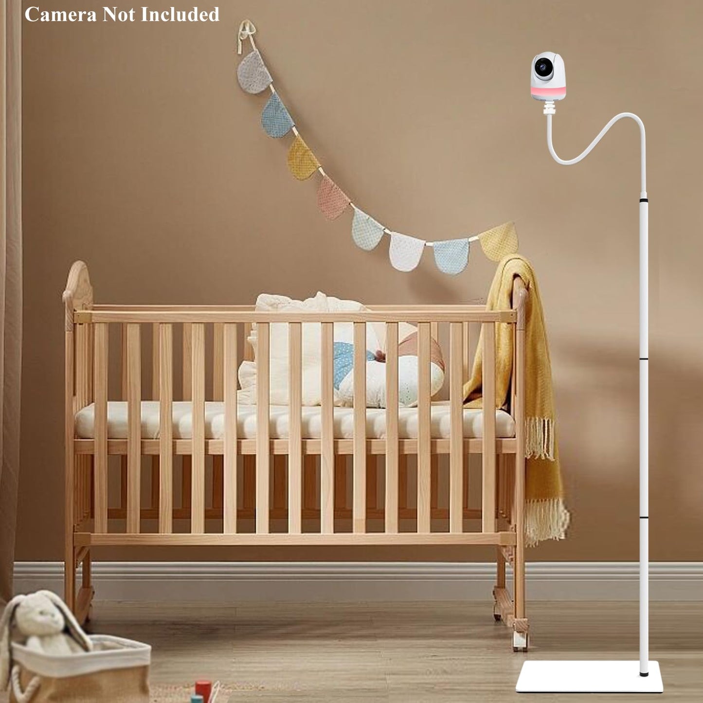Derebir Baby Monitor Floor Stand Holder Compatible with Babysense ‎V43_2CAM and MaxView 2CAM Camera Baby Flexible Baby Monitor Mount Stand(68.8 inch)