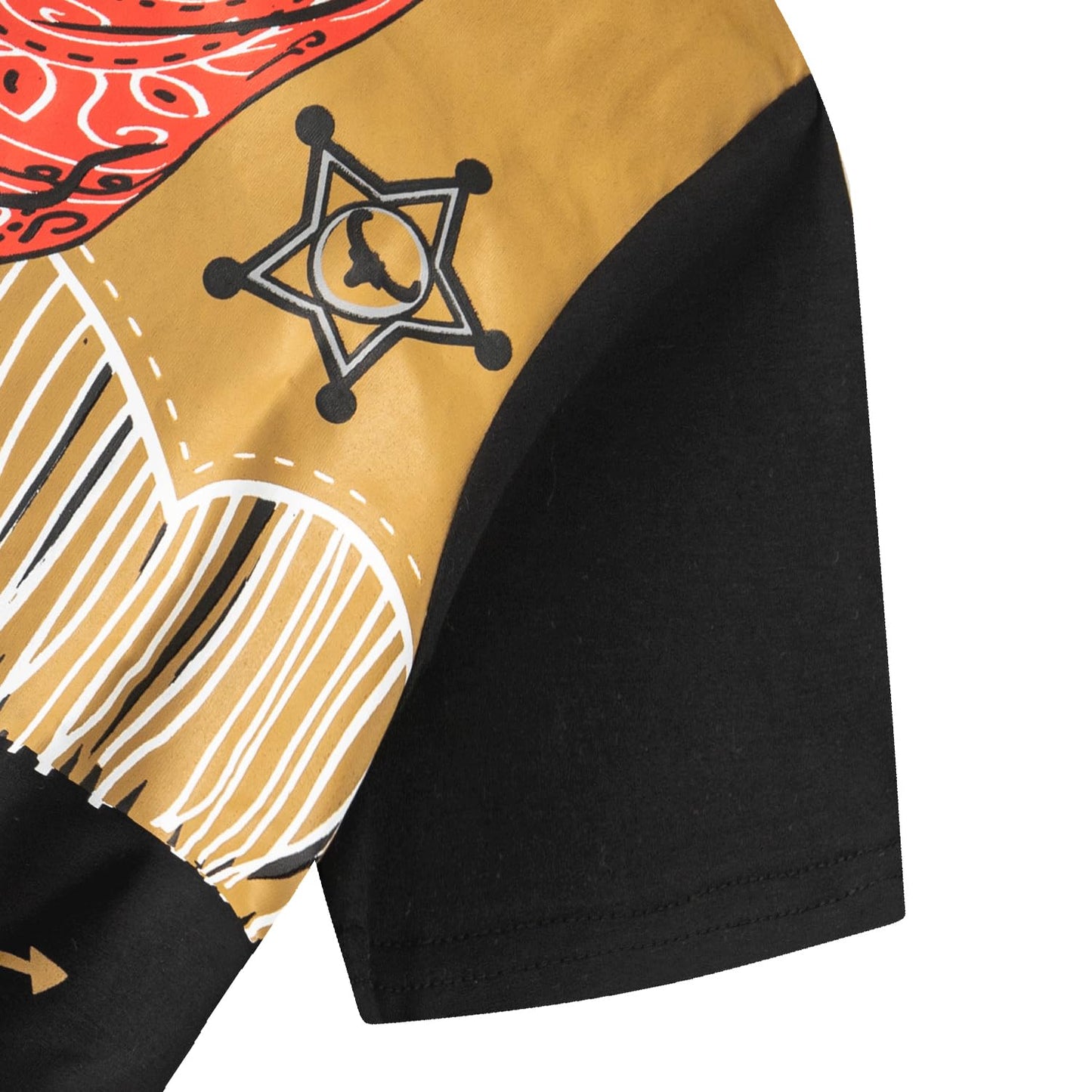 Catmama Little Boys Girls Western Cowboy Cute Halloween Toddler Short Sleeve T-Shirt (5T)