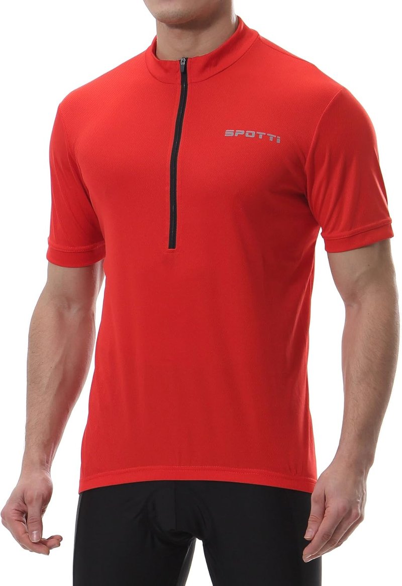 Men's Cycling Bike Jersey - Short Sleeve, Moisture-Wicking, Breathable | 3 Rear Pockets, Quick Dry