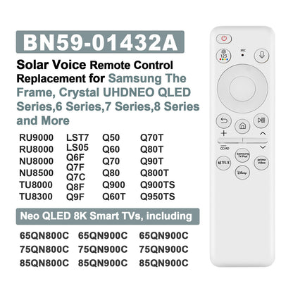 BN59-01357F TM2180E RMCSPA1RP1 Voice Remote Replacement for Samsung Smart TV Remote Control, Compatible with Samsung QLED TVs Q60A Q70A Q80A QN85A QN90A QN800A Series