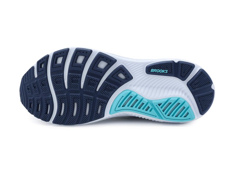 Brooks Men's Ghost 17 White/Beacon Blue/Ipanema 14 Medium