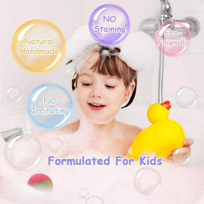12 pcs TTRWIN Bath Bomb Gift Set,with Surprise Toys Inside, Organic and All Natural Ingredients Bubble Bath Bombs Fizzes Spa Ideal Birthday Easter for Boys & Girls