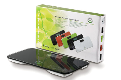 NewlineNY Lightest Step On Super Mini Travel Bathroom Scale, SBB0638SM-GN Green