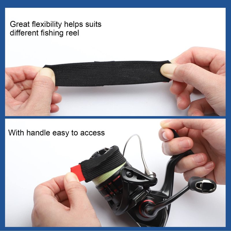 Dovesun Fishing Spool Belt Fishing Reel Protection Spinning Reels Fishing Reel Accessories 4pcs Medium