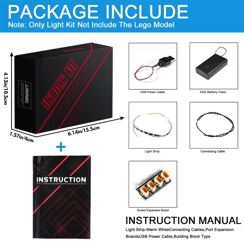 Hilighting Upgraded Led Light Kit for Lego Mercedes-AMG F1 W14 E Performance Building Set, Remote Control Version Compatible with Lego 42171 (Model Not Included)