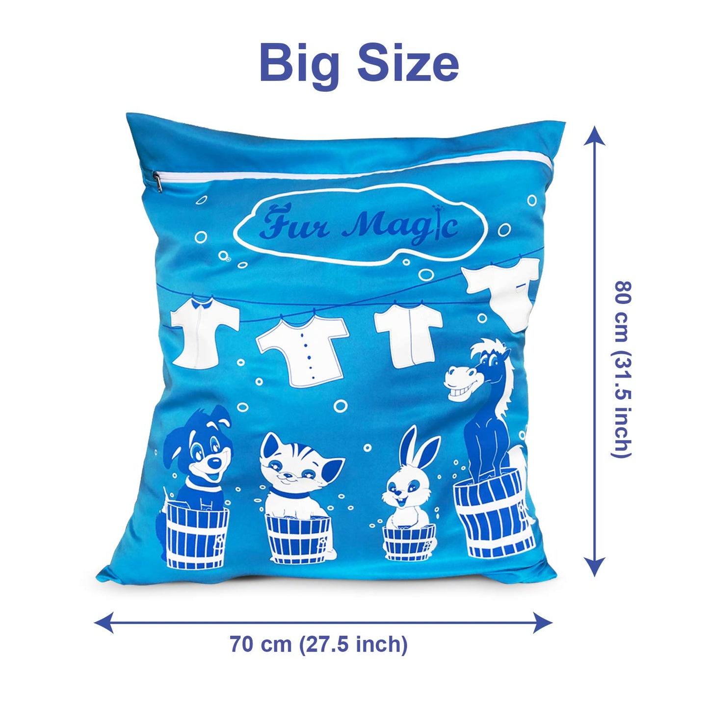Fur Magic Pet Laundry Bag Keeps Your Washing Machine Free From Pet Hair Large Size Ideal For Dog Cat Horse Rabbit, Limited Edition