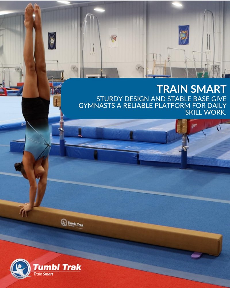 Tumbl Trak Addie Beam 8FT Suede Training Floor Balance Beam