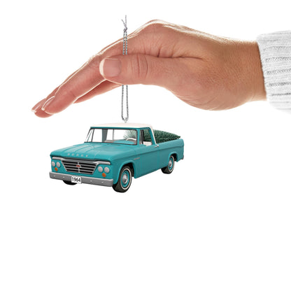 Hallmark Keepsake Christmas Ornament 2024, All-American Trucks 1964 Dodge D-100 2024, Metal, Gifts for Car Collectors