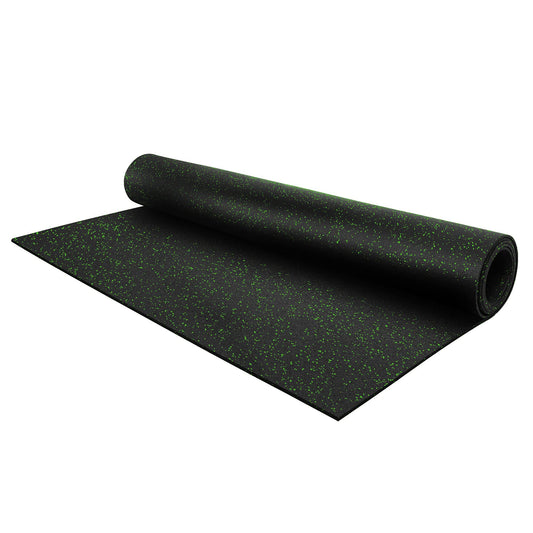Flooring Inc 1/4" Tough Rubber Flooring Roll | Flexible Recycled Rubber Gym Floor Mats for Home Gym | Heavy Duty Rubber Mat for Home Gyms, Sheds, Horse Stall Mat or Trailer | 4’x10’ | Green