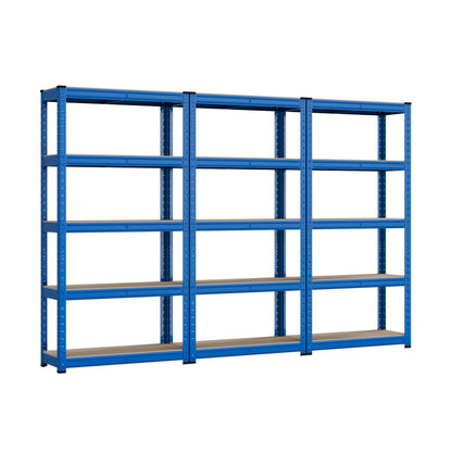 Racking Solutions Heavy Duty Garage Racking 3 Bay MEGA DEAL 175KG Per Shelf (1500mm H x 750mm W x 300mm D)