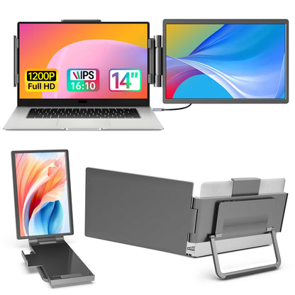15.6inch Portable Monitor,1080P USB-C HDMI Second External Monitor for Laptop,PC,Mac Phone,PS,Xbox,Swich,IPS Ultra-Thin Zero Frame Gaming Display/Premium Smart Cover