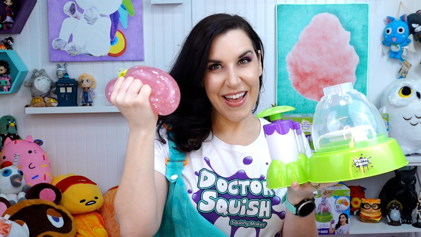 Doctor Squish Squishy Maker Station | DIY Make Your Squishies Kit | All Inclusive with Sparkles & Slime Powder | Ages 8 & Up