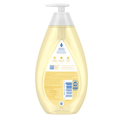 Johnson's Baby Head-To-Toe Baby Wash & Shampoo + Aloe & Vitamin B5, 2-in-1 Bath Wash Gently Cleanses Newborn's Delicate Skin & Hair, Hypoallergenic, No Added Parabens, Dyes & Sulfates, 27.1 fl. oz
