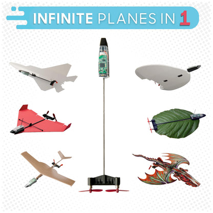 POWERUP 4.0 The Next-Generation Smartphone Controlled Paper Airplane Kit, RC Controlled. Simple to Fly with Autopilot & Gyro Stabilizer.