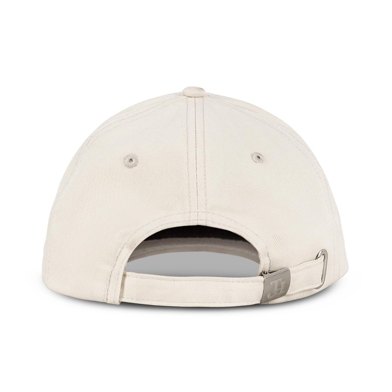 Mens Cap, Plain Baseball Cap, 100% Cotton, Adjustable Size, Casual Hat, Two Tone Color Combinations (White & Brown)