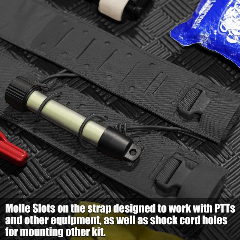 KRYDEX Laser Cut Shoulder Strap H Harness and Back Strap with Quick Release Buckles for MK3 MK4 MK5 Chest Rig (BK)