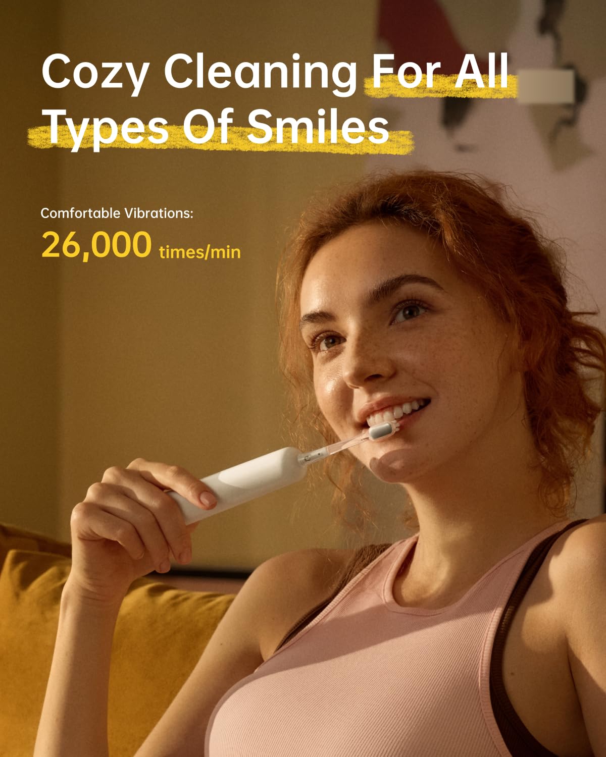 Laifen Wave Special Electric Toothbrush, New 2025 Version Oscillation & Vibration Sonic Electric Toothbrush for Adults with App, 2 Brush Heads, IP68 Waterproof Travel-Friendly (Misty Lavender)