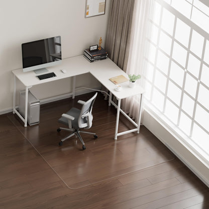 NATRKE Clear Office Chair Mat for Hard Floor, Transparent Computer Desk Chair PVC Mat for Furniture Wooden Floor Protector for Home Office, BPA and Phthalate Free, 122x92 cm (48"x36")