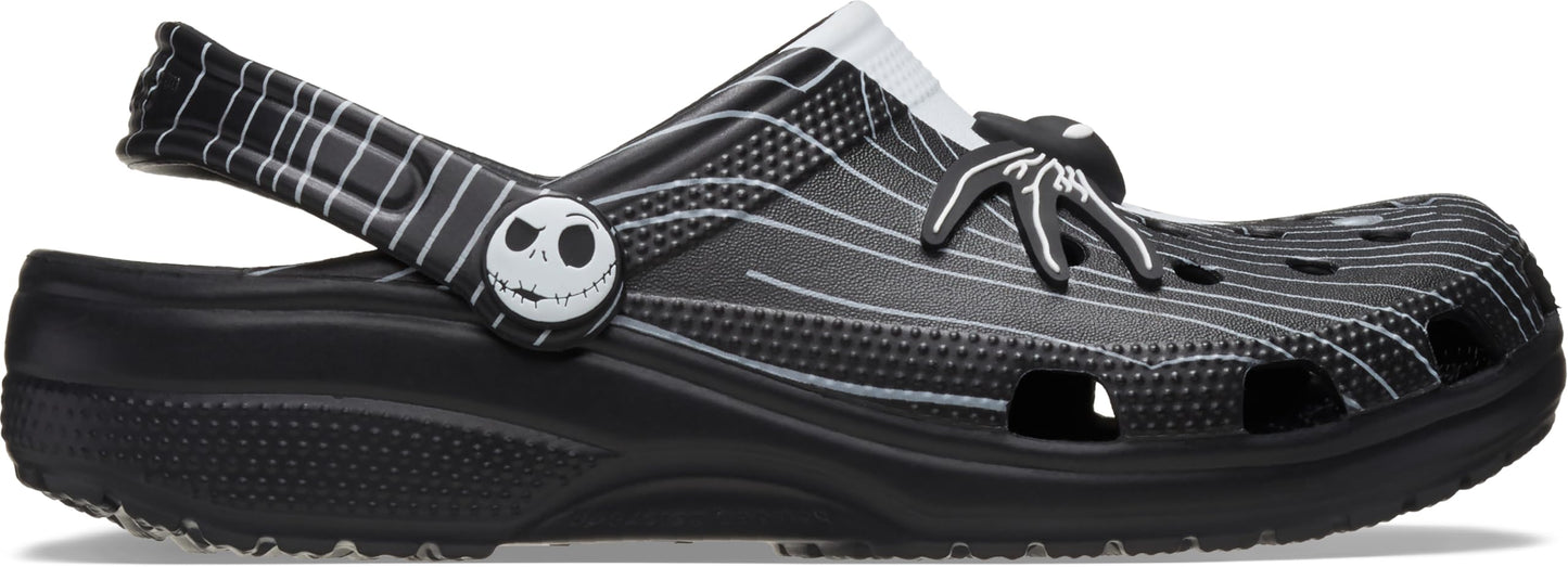 Crocs Unisex-Adult Jack Skellington Nightmare Before Christmas Classic Clogs, 6 Men/8 Women Multi