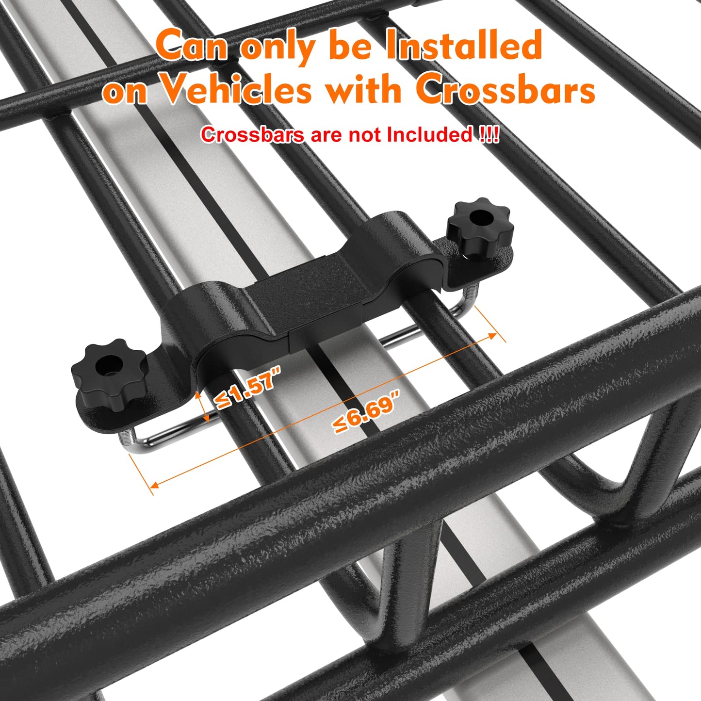 Roof Rack Cargo Carrier, Universal Roof Basket (51"x 36"x 5") + 15 Cubic Feet Waterproof Rooftop Cargo Carrier Bag (46"x 34"x 17") with Bungee Net, Ratchet Straps, Storage Bag, Luggage Lock