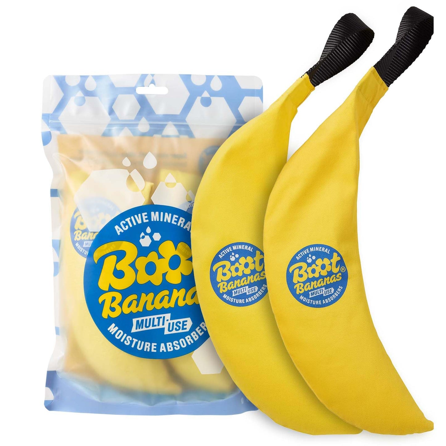Boot Bananas Active Mineral Moisture Absorbers – Heat-Free Drying Inserts for Wet Hiking Boots, Ski Boots, Trainers & Outdoor Gear – Combat Damp, Odour & Footwear Funk – Lasts up to 12 Months