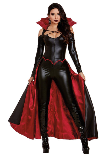 Dreamgirl Adult Vampire Costume for Women, Modern Gothic Female Vampire, Princess of Darkness Halloween Costume - Large