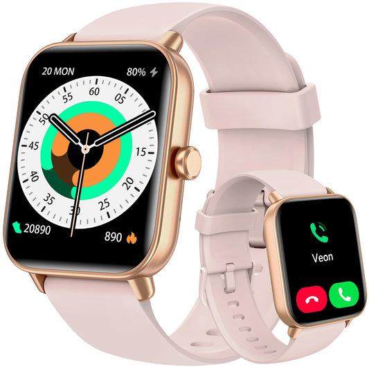 ENOMIR Smart Watch for Men Women, Alexa Built-in Fitness Tracker with Call Function & 2025 Upgraded 1.8" HD Anti-Fall Screen, IP68 Waterproof Heart Rate/Sleep/SpO2 Monitor, iOS Android Compatible