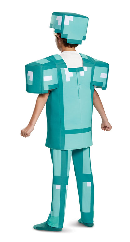 Armor Deluxe Minecraft Costume, Blue, Small (4-6)