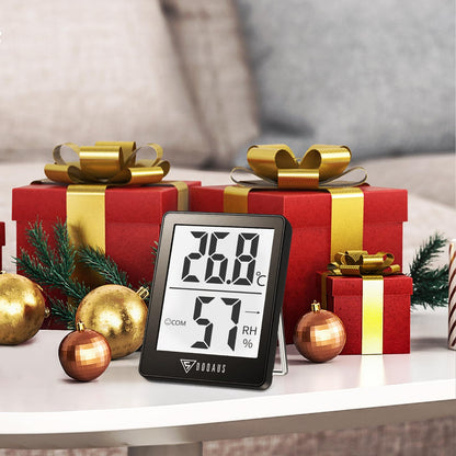 DOQAUS Digital Room Thermometer, 3 Pack Accurate Indoor Thermometer Hygrometer, Mini Humidity Meter, Room Thermometer Temperature Monitor with comfort icon for Nursery Greenhouse Office Baby Room