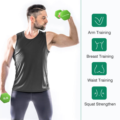Dumbbell Hand Weight Pairs – Neoprene Dumbbell Exercise & Fitness For Home Gym Equipment and Adjustable Dumbbell Sets–Non-Slip, Color Coded Hex Shaped Free Weights For Women,Men 2LB 3LB 5LB 8LB 10LB Pounds