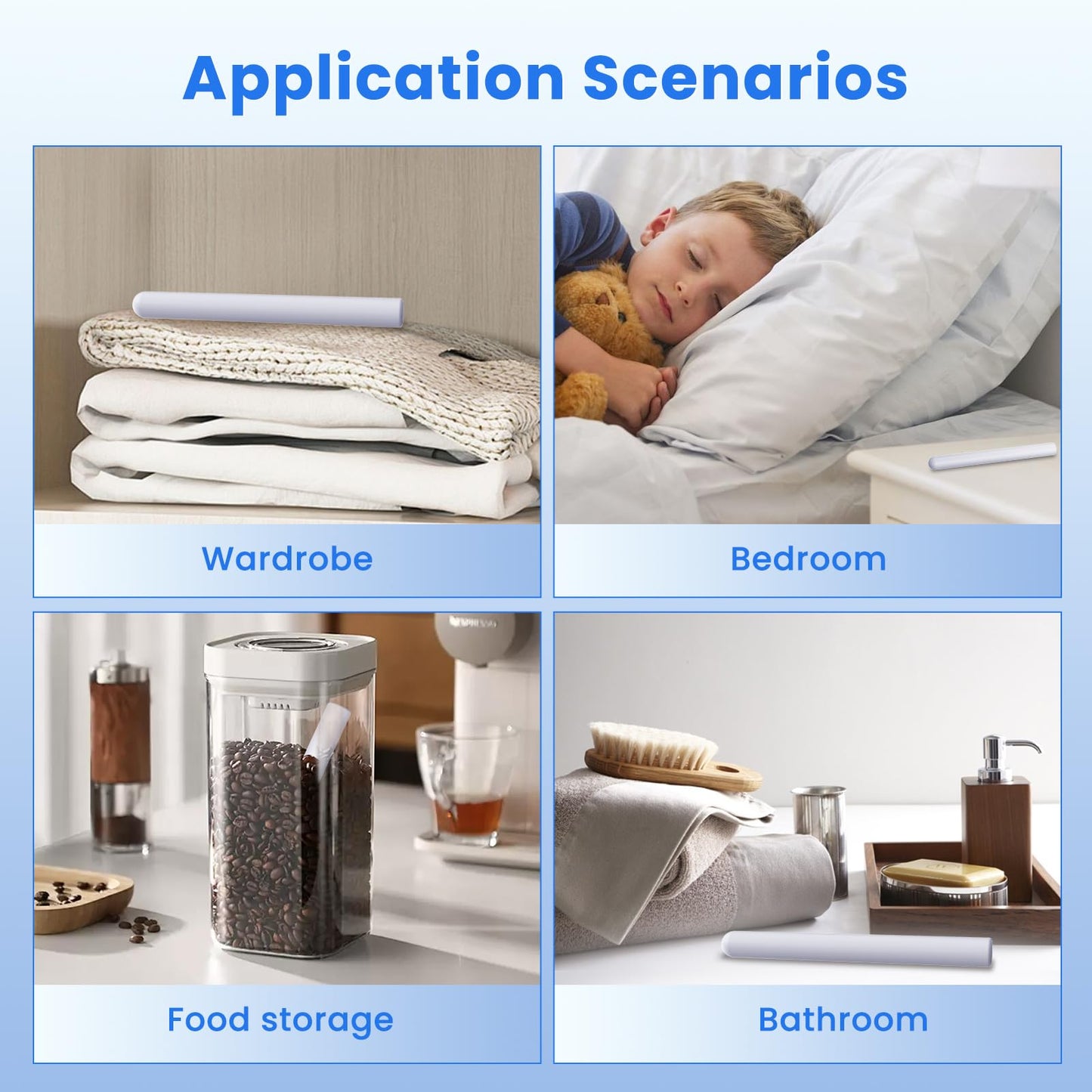 EBIEFLY 5x Drying Stick for Toys Water Absorption Dry Rod Desiccant Silicone Flesh Light Dryer Absorption Stick Deodorization Moisture Cleaner Diatomite Reusable Reduce Rust (Smooth 5.6x0.55 Inches)