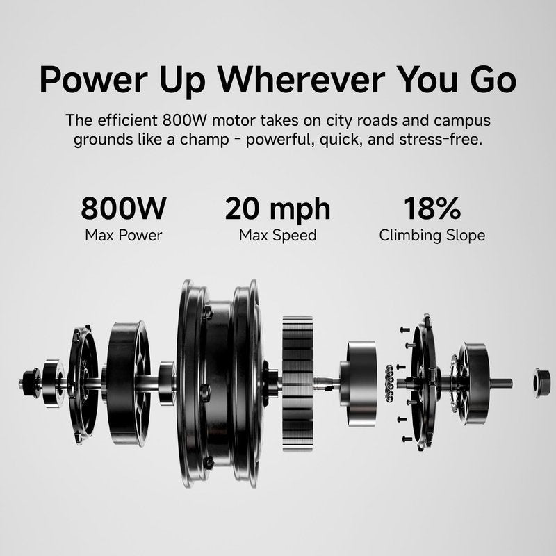 Segway Ninebot E3 Pro Electric Scooter, 34-Mile Range, 20 mph, 800W Motor, Dual Elastomer Suspension, Traction Control, UL2272 2271 Certified