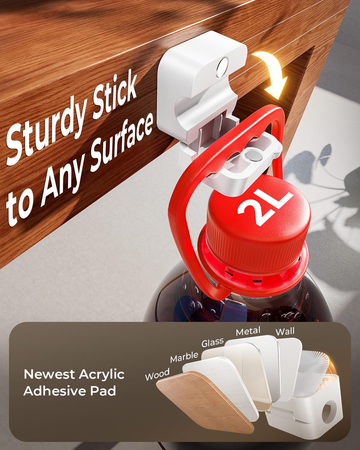 10Pack 2025 Upgraded Cord Organizer Magnetic Cable Clips [1s Lock] MRGLAS Cable Holder Office Desk Accessories with 4 Extra Strong Adhesive Pads, Wire Keeper for Nightstand Desktop Wall Car