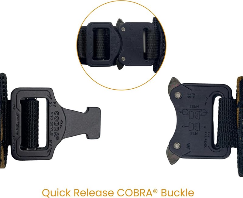 Battle Belt - Tactical Cordura® Nylon with Genuine COBRA® Buckle | Laser Cut Design