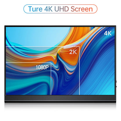VILVA Portable-Monitor-for-Laptop - 15.6'' 1080P FHD IPS Display USB-C HDMI Portable Monitor for Laptop with Cover and Speakers External Monitor for Laptop/PC/Mac/Phone/Xbox Switch/PS4/