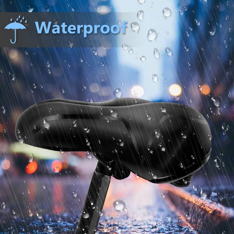 Comfort Bike Seat - Memory Foam Padded Saddle Cushion for Men & Women | Universal Fit for Indoor/Outdoor Use