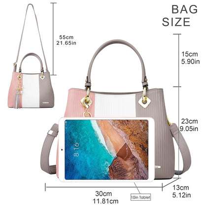 Pomelo Best Handbags for Ladies with Multiple Interior Pockets and Pretty Colour Combination