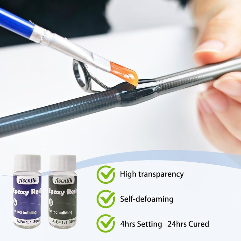 Aventik Fishing Rod Repair Kit - Complete Accessories for Carbon Fiber Pole Maintenance | Fix Broken Rods