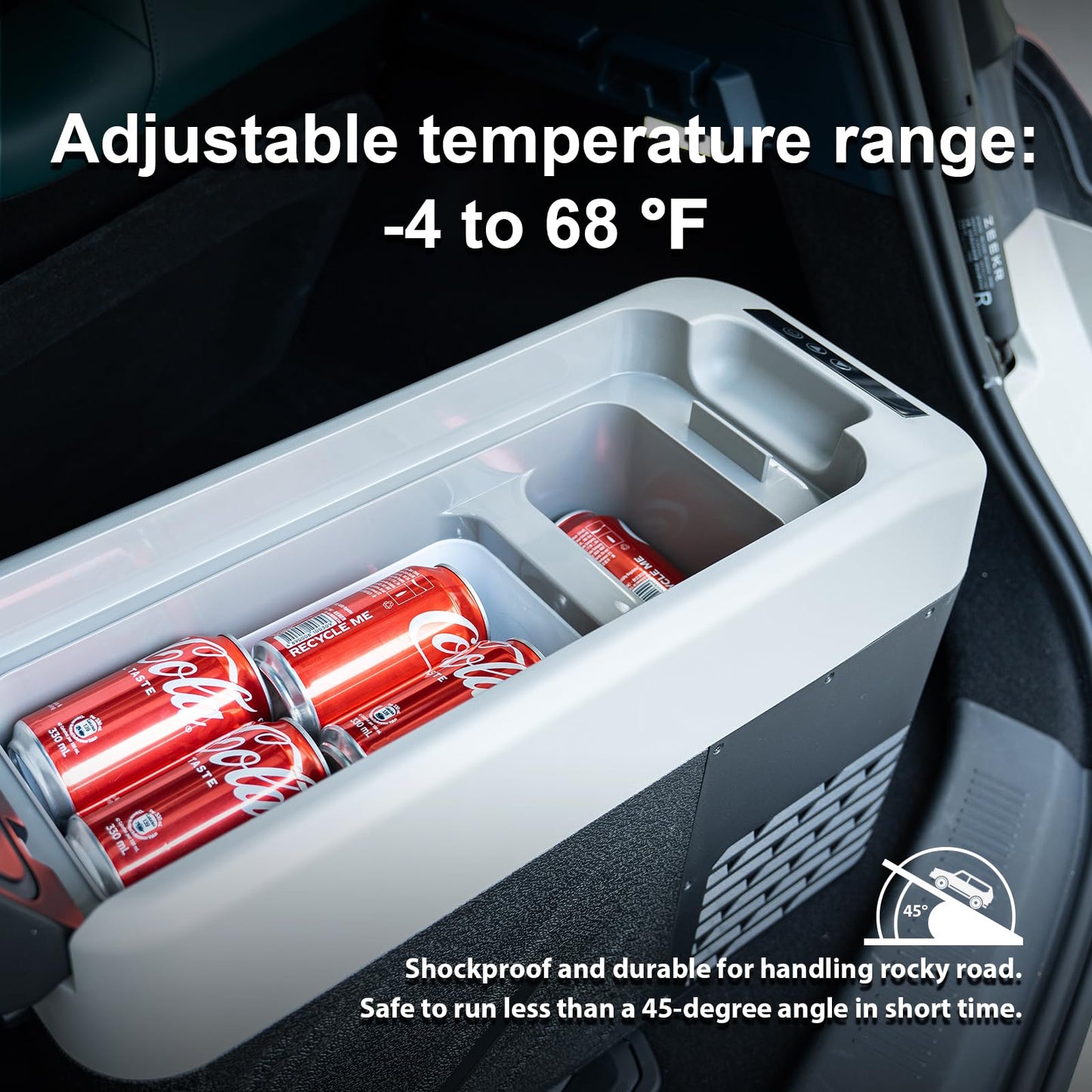 Alpicool KCF15 Portable Freezer,12 Volt Car Refrigerator, 15.4 Quart (14.6 Liter) Fast Cooling 12V Car Fridge -4℉~68℉, Car Cooler, 12/24V DC