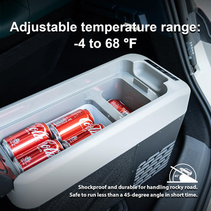 Alpicool KCF15 Portable Freezer,12 Volt Car Refrigerator, 15.4 Quart (14.6 Liter) Fast Cooling 12V Car Fridge -4℉~68℉, Car Cooler, 12/24V DC