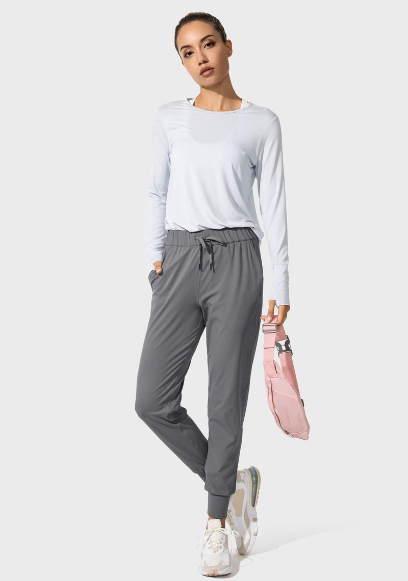 SANTINY Women's Joggers Pants Pockets Drawstring Running Sweatpants for Women Lounge Workout Jogging(Dark Grey_M)