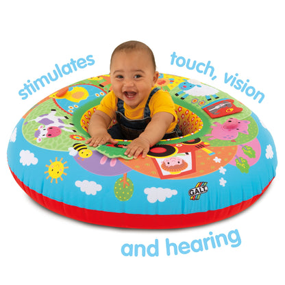Galt Playnest, Farm - Baby Sit Me Up with Inflatable Ring, Head and Neck Support, 8 Sensory Activities,100cm Diameter and Machine Washable Cover - Easy Travel, Suitable from Birth - Ages 0 Months Plus