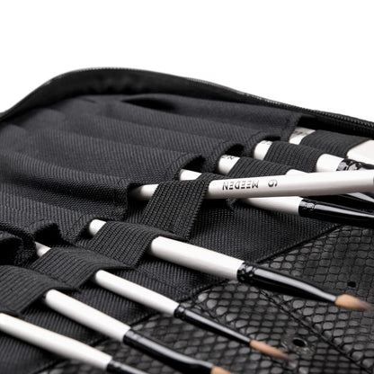 MEEDEN Paint Brush Case Empty, 38 X 26.7 CM Zippered Painting Brush Holder, Organization and Storage Bag for Artist Paint Brush (NOT Included Brushes)