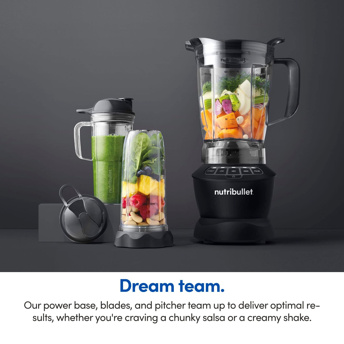 nutribullet Full-Size Blender Combo 1200W – NBF50500 - Dark Gray