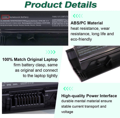 800049-001 KI04 Notebook Battery for HP Pavilion 15-ab 15-an 17-g 15t-ab100 17t-g100 17t-s100 cto Series 15-ab143cl 15-ab223cl 15-ab153nr 15-an044nr 14-ab166us 17-ab220nr 17-g133cl 800009-421 TPN-Q158