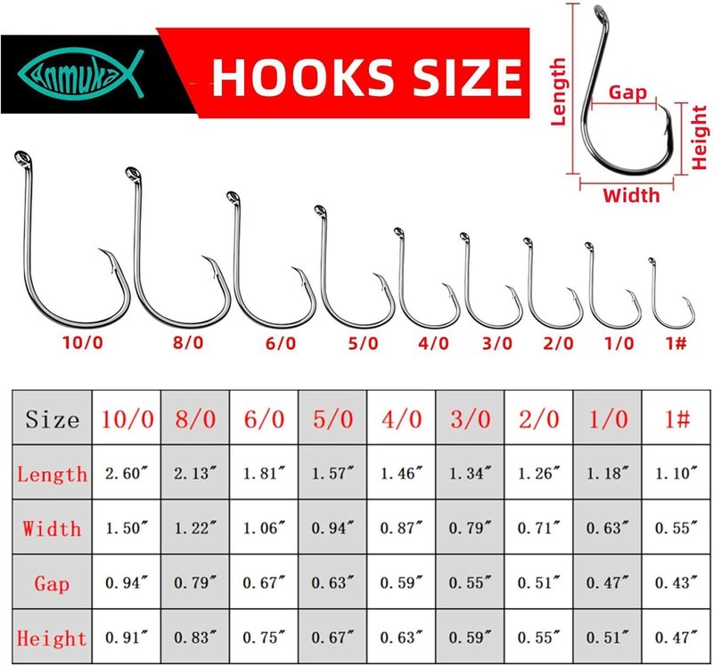 Fishing Circle Hooks - 2X Strong Octopus & Catfish Hooks Set | 170PCS/220PCS for Saltwater & Freshwater